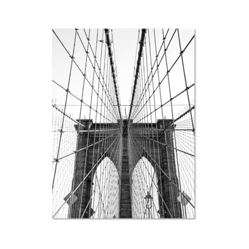 Affiche New York voyage monochrome pour créer un salon style loft moderne