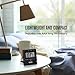 MARATHON Atomic Travel Alarm Clock with Auto Night Light, Black - 12 or 24-Hour Time, Six Time Zones, Indoor Temperature, Date - One AAA Battery Included