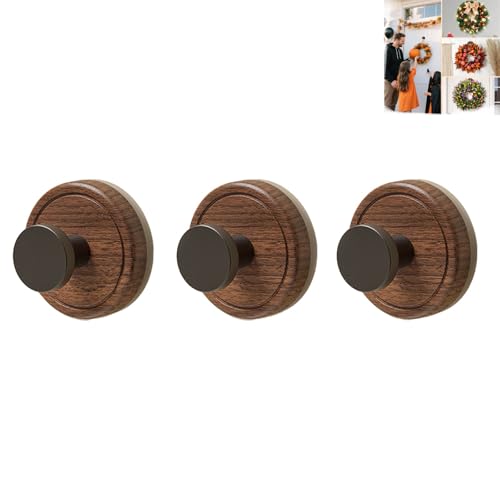 Générique Saugnapf-Haken für Kronen auf Glas, ohne Bohren, extra stark, Vakuum-Saugnapf-Haken, selbstklebend, für Girlande, Eingangstür, Rattan und Badezimmer (3 Stück)