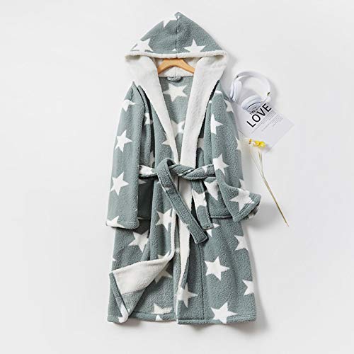 Yaxuan Couple Housecoat Long Robes Plush Fleece Soft Fleece Winter Warm Womens Bathrobe Dressing Gown Sleepwear Pajamas Top,Green,M