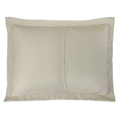 Laura Ashley - Queen Quilt Set, Reversible Cotton Bedding with Matching Shams, Home Decor for All Seasons (Bedford Mocha, Queen)