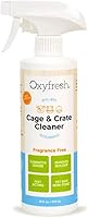 Oxyfresh Crate & Cage Cleaner: Non-Toxic Odor Eliminator for Dog Crates, Bird & Small Animal Cages – Spray, Wipe, Bleach-Free