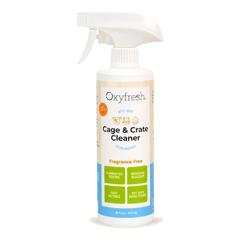 Limpador para Gaiolas, Viveiros e Caixas de Pequenos Animais Oxyfresh Sem Fragrância 473 mL