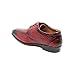 Men's Alligator Crocodile Print Oxford Fashion Lace Up Dress Shoe croco-03 (Burgundy RED, us_Footwear_Size_System, Adult, Men, Numeric, Medium, Numeric_9_Point_5)