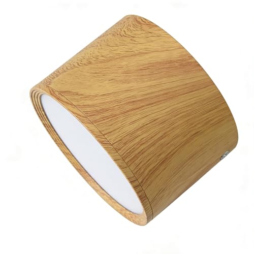 Luz techo moderna redonda madera para iluminación pasillo y balcón residencial
