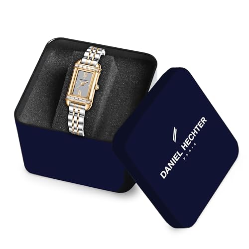 Image of Daniel Hechter Paris Louvre Collection Square Dial Watch for Women with Roman Indices and Stainless Steel Strap-DHW2006
