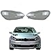 SOSHFFE Front Headlight Cover Transparent Lampshade Headlamp Shell Plexiglass Compatible for Volkswagen VW Golf 6 MK6 GTI 2010 2011 2012 2013 High(High GTI A Piar)