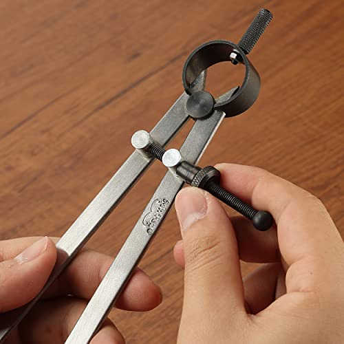 Mr. Pen- Professional Compass With Lock, 8 Inch, Pencil Compass, Woodworking Compass, Compass For Geometry, Wing Divider, Compass Drawing, Drafting Compass, Carpenter Compass, Scribe Tool #TOP6