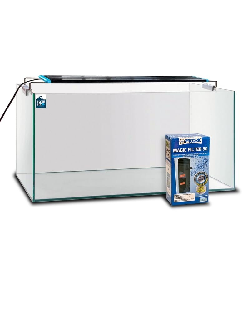 Acuario URNA Cristal SIN Marco 60 L. + Filtro (P.50) + Pant LED
