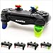 L2 R2 Triggers Ps4 (2 Pairs Trigger Extender,6Pcs Thumbstick Grips, 2 Pairs LED Light Bar Decal) for Ps4 Dualshock Controller(Green&red)