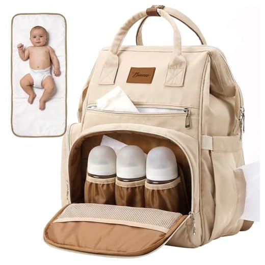 Baonee Stylish Diaper Bag Backpack for Parents