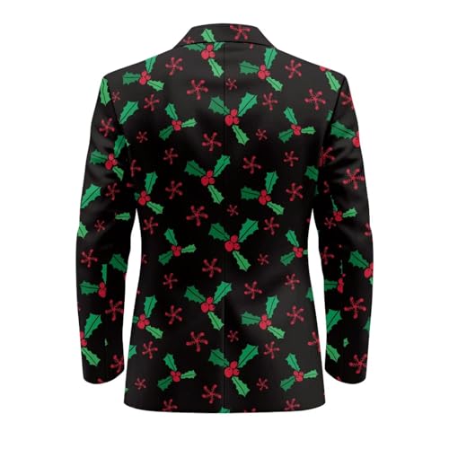 INSTANTARTS Men's Blazer Casual Regular Fit Casual Blazer for Men Lined Collar One Button Sport Coats Fashion4