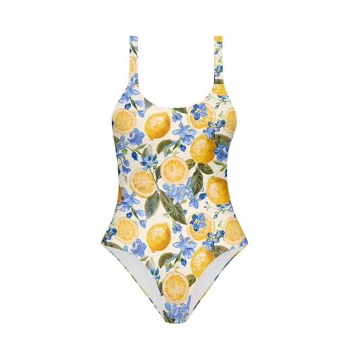 Image of One Piece Bathing Suit for Girl Kids Cute Beach Sport Swimwear U Back Scoop Neck Summer Swimming Pool Beachwear