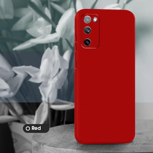 Image of Back Cover for Samsung Galaxy S20 FE 5G / 4G | Full Camera Protection | Premium Liquid Silicon Case | Flexible Bumper Case for Samsung Galaxy S20 FE 5G / 4G (Red)