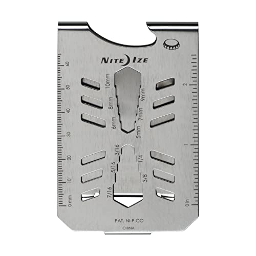 Nite Ize Financial Tool, Multi Tool Money Clip, Minimalist Wallet, Money Clip, Multi Tool, And Credit Card Holder Combo, Stainless Steel #TOP1