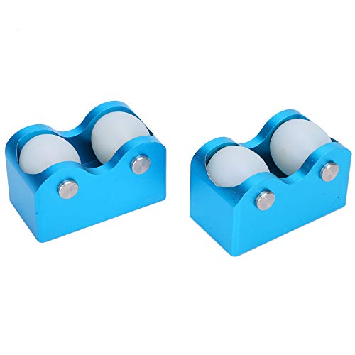 Pool Cue Straightness Checker,2Pcs Snooker Club Straightness Detector,Aluminium Concentricity Straightening Calibrator Tool for Test the Flatness of Billiards, Snookers-Blue