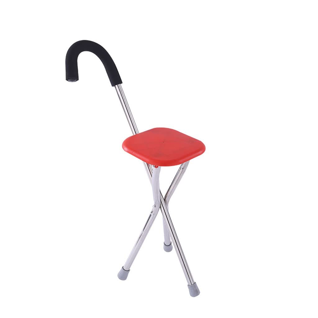 Canne Pliante avec siège réglable en Hauteur Canne de Marche et Chaise Combo Chaise Robuste Canne Canne de Marche