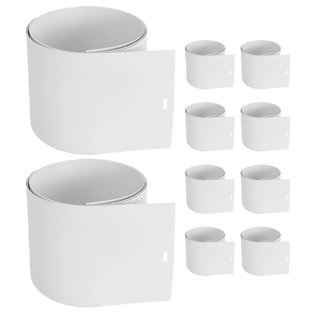 Lattes Vénitiennes PVC Blanc 10 Pièces pour Stores Verticaux