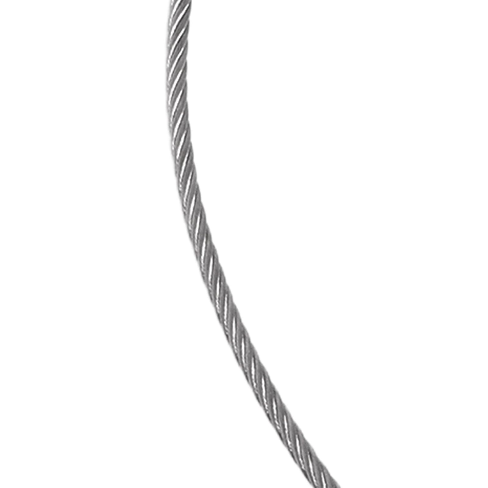 Cable de Seguridad Resistente para Viajes Al Aire, Cable de Bloqueo de Acero de Doble Bucle Duradero, Soporte de Carga de 25 KN, Longitud de 3,28 Pies
