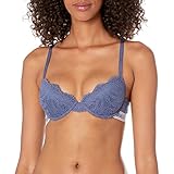 Emporio Armani Underwear Damen Bra Remov.Pads Dreamy Cotton Lace Push-Up-BH, Indigo Mood, 36C