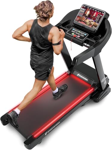Sportstech F37s Laufband für Zuhause klappbar, Treadmill bis 20 km/h und...