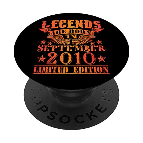 Cumpleaños Septiembre 2010 Edición Limitada Regalo Vintage PopSockets PopGrip Intercambiable