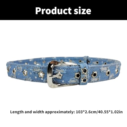 Classical Jeans Belt Star Accent Waistband For Fashionable Women And Lady Girls Decorative Waist Chain Accessory3
