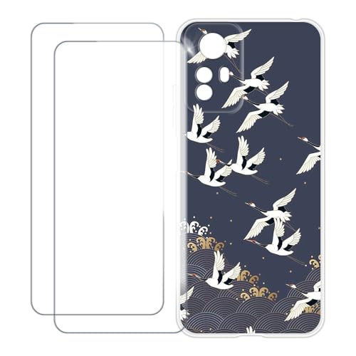 UOGNADGD Xiaomi Redmi Note 12S 4G �Ƃ̌݊������� �J�X�^���J���t���P�[�X�{�����K���X�ی�t�B����2���t�� ? �Ռ��z�������h�~ (����)