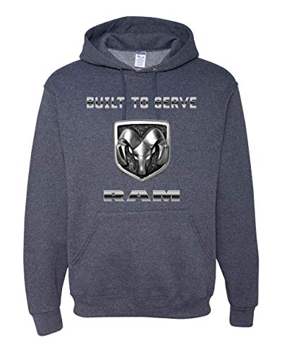 Wild Bobby Dodge Ram Logo Retro Built to Serve USA Cars and Trucks Unisex Graphic Hoodie Sweatshirt