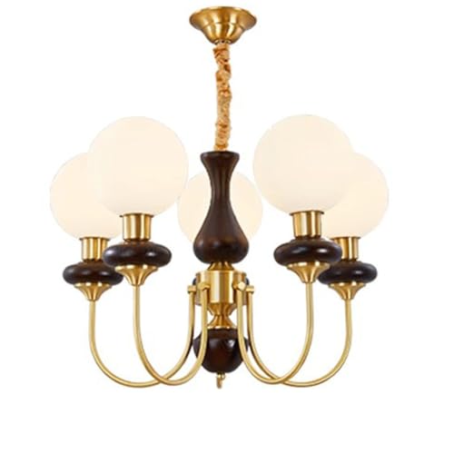 Lustre rétro Magic Bean à 5 têtes pour l'éclairage contemporain du salon