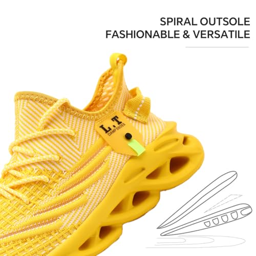 Image of Mens Running Shoes Gym Slip on Sneakers Non Slip Walking Tennis Sports Work Athletic Workout Casual Lightweight Breathable Fashion