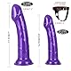 2 Violett Strap On Umschnall für Frauen 18 CM and 15 CM Sex Spielzeug für Die Paare Extrem Hart Portable Sex Toy for Adults for Strap-On for Women Sex Fun with Silicone Dildo for Couples