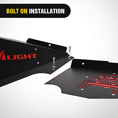 Image of Nilight Front Inner Fender Liners Compatible with 2007-2018 Wrangler JK & JKU Unlimited Bolt-on Style Fender Flares