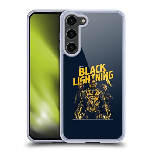 Funda de gel Samsung S23+ Head Case Designs con arte Black Get It