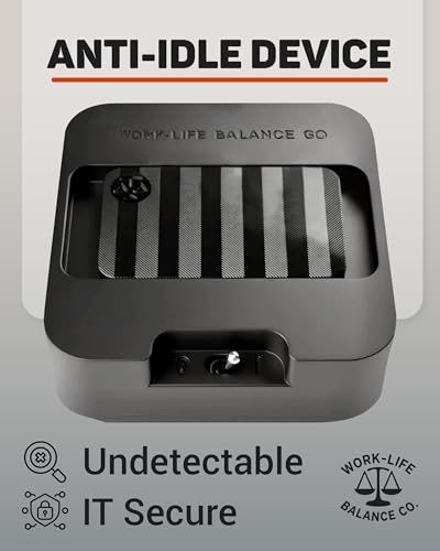 Image of Work-Life Balance Corporation Mechanical Mouse Undetectable Device-No Usb No Software Required, Keeps Mouse Moving & Computer Awake-Cordless & Wireless Mouse Mover Works For 12-24 Months On Aa Battery | No Software, Automatic, Wireless, AA Battery 12-18 Months, Keeps PC Laptop Awake, Randomized Movement, Remote Work Wiggler