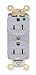 15A 5-15R 125V Receptacle Duplex Gray - Pack Of 6