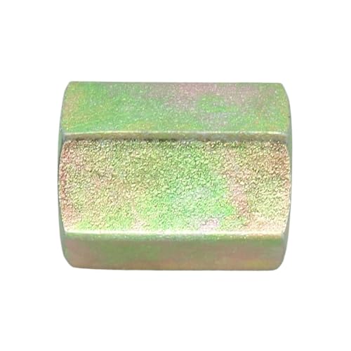 Image of 1 Piece Metric M20X1.5 To M20 X 1.5 Female Coupling Adapter Steel Hydraulic Fitting