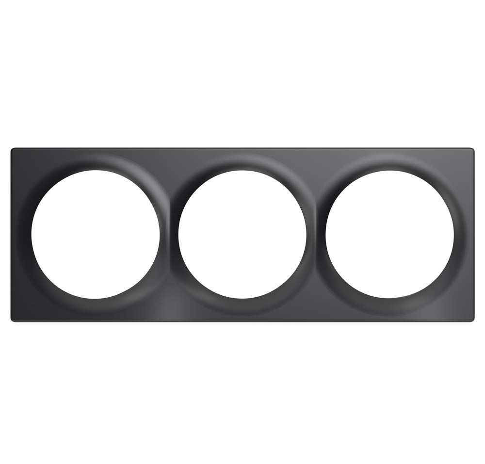 FibaroWalli FG-Wx-PP-0004-8 Triple Cover Plate for Walli Devices Anthracite