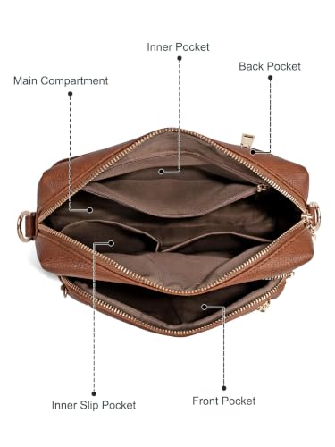 Image of Vegan Leather Crossbody Bags for Women Anti theft Purses and Handbag