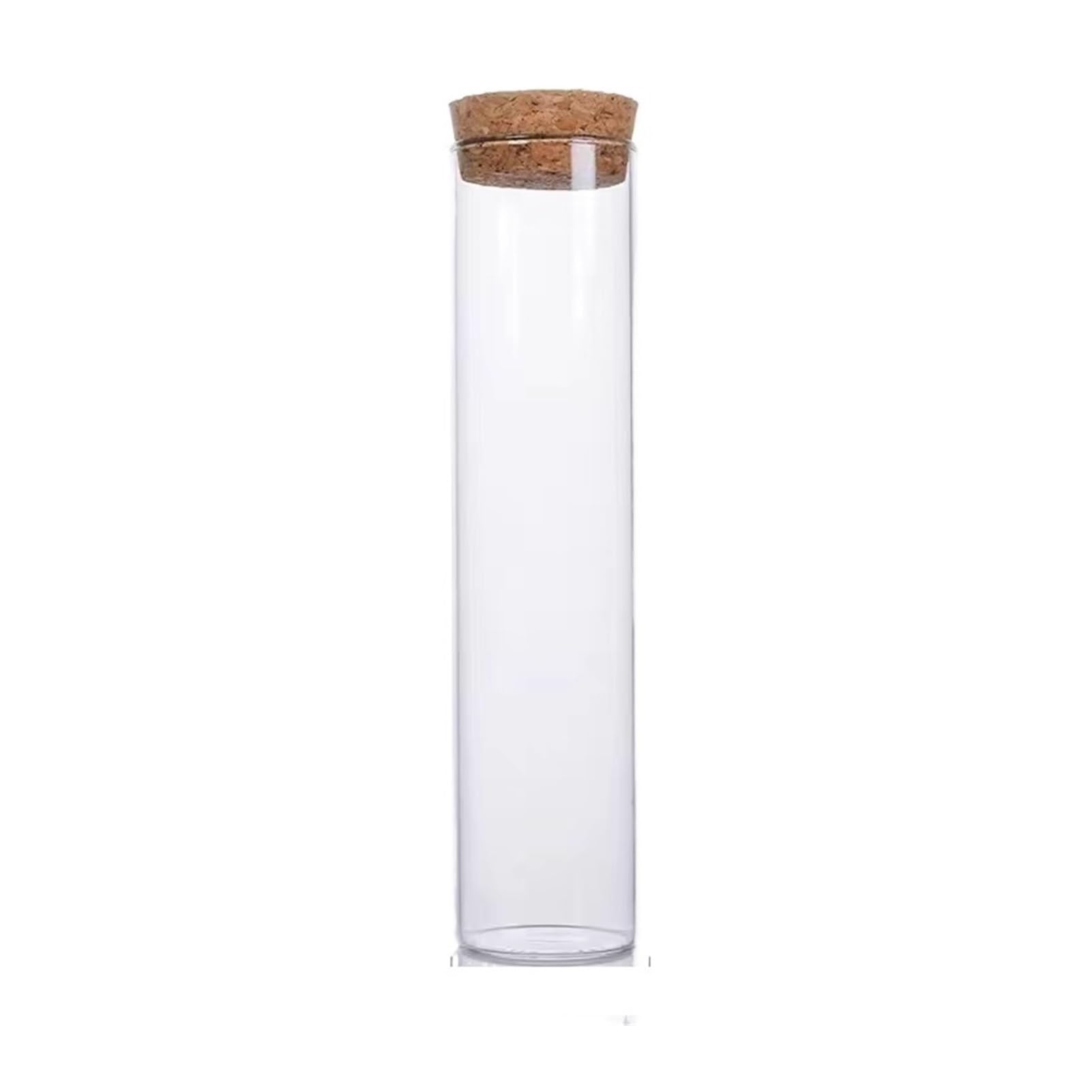 100 unids/Pack 25 * 95mm Tubo de ensayo de plástico Transparente de Fondo Tubo de ensayo Transparente Tubo de Embalaje de té con Corcho