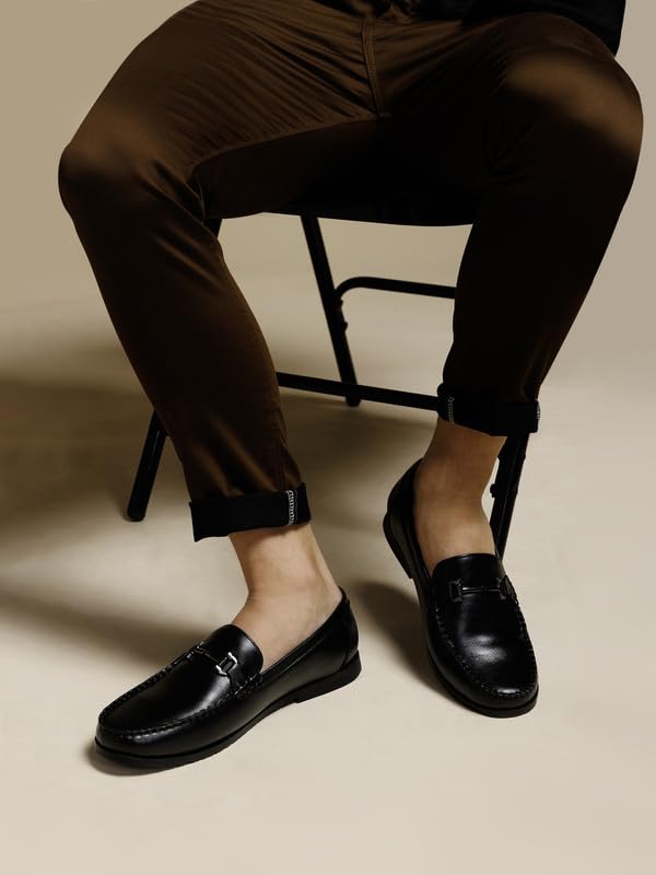 Image of Zoom Shoes Leather Shoes for Men | Super Comfortable with Cushioned Insole Formal /Loafer Shoes for Adult A-11201