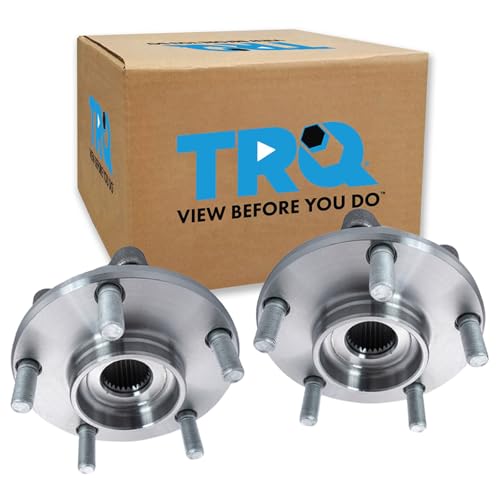 Image of TRQ Front Left and Right Wheel Bearing and Hub Assembly Set 2 Piece Compatible with 2004-2006 Infiniti G35 X AWD