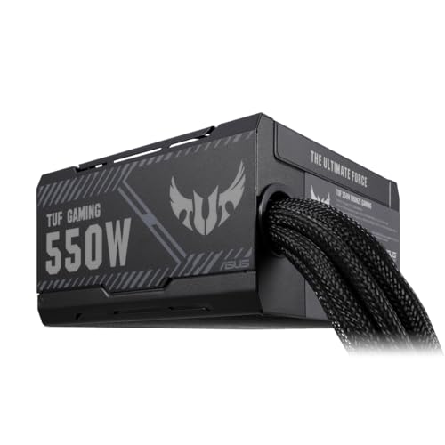 TUF Gaming 550 W Alimentatore Bronze con Certificazione Military Grade, PCB Rinforzato, Ventola Axial Tech, Tecnologia 0dB, Cavi Sleevati, 6 Anni di Garanzia, Nero, 550 W - Alimentatore - Immagine 4