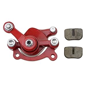GOOFIT d’étrier de frein à disque arrière rouge Remplacement pour vélo de poche 2 temps 47cc 49cc Motovox MBX10 MBX11 ATV Quad Dirt Pocket Mini vélo moto Motocross