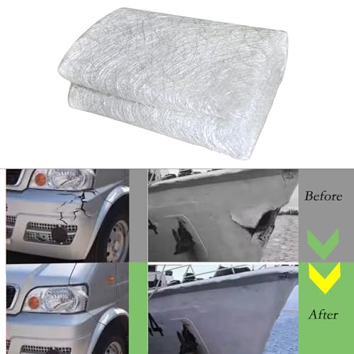Image of Fiberglass Mat, 4.4 Yards X 41 inch Wide Fiberglass Chopped Strand Mat, Strong Repair Function- Suit for Surfaces and Reinforces Repairs