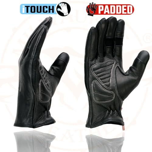 Image of Milwaukee Leather Women's Leather Lightweight Motorcycle Lined Driving Hand Gloves - X-Small