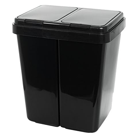 Grizzly Doppelmülleimer 2 x 25l Recycling Cover
