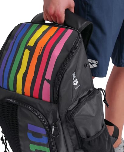 Image of ARENA Spiky III Backpack 45 Swimming Athlete Sports Gym Rucksack Large Training Gear Equipment Swim Bag for Men and Women, 45 Liters, Pride