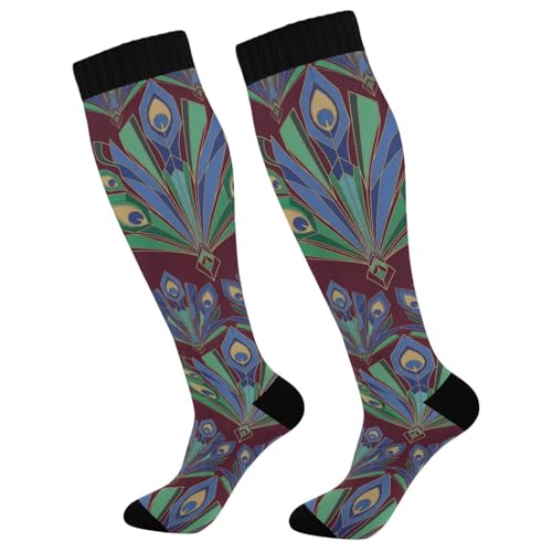 JUNZAN Calcetines de compresión para mujer, calcetines de compresión para deportes voladores, talla única, calcetines de cubo, unisex