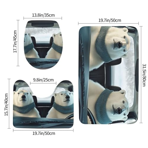 Alfombrilla de baño lavable a máquina con microfibra absorbente 3